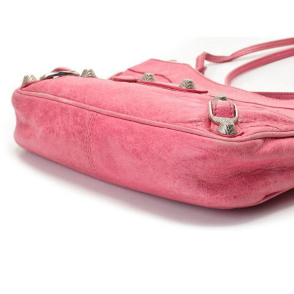 BALENCIAGA Giant Hip Pink Lambskin Shoulder Bag - Picture 5 of 12